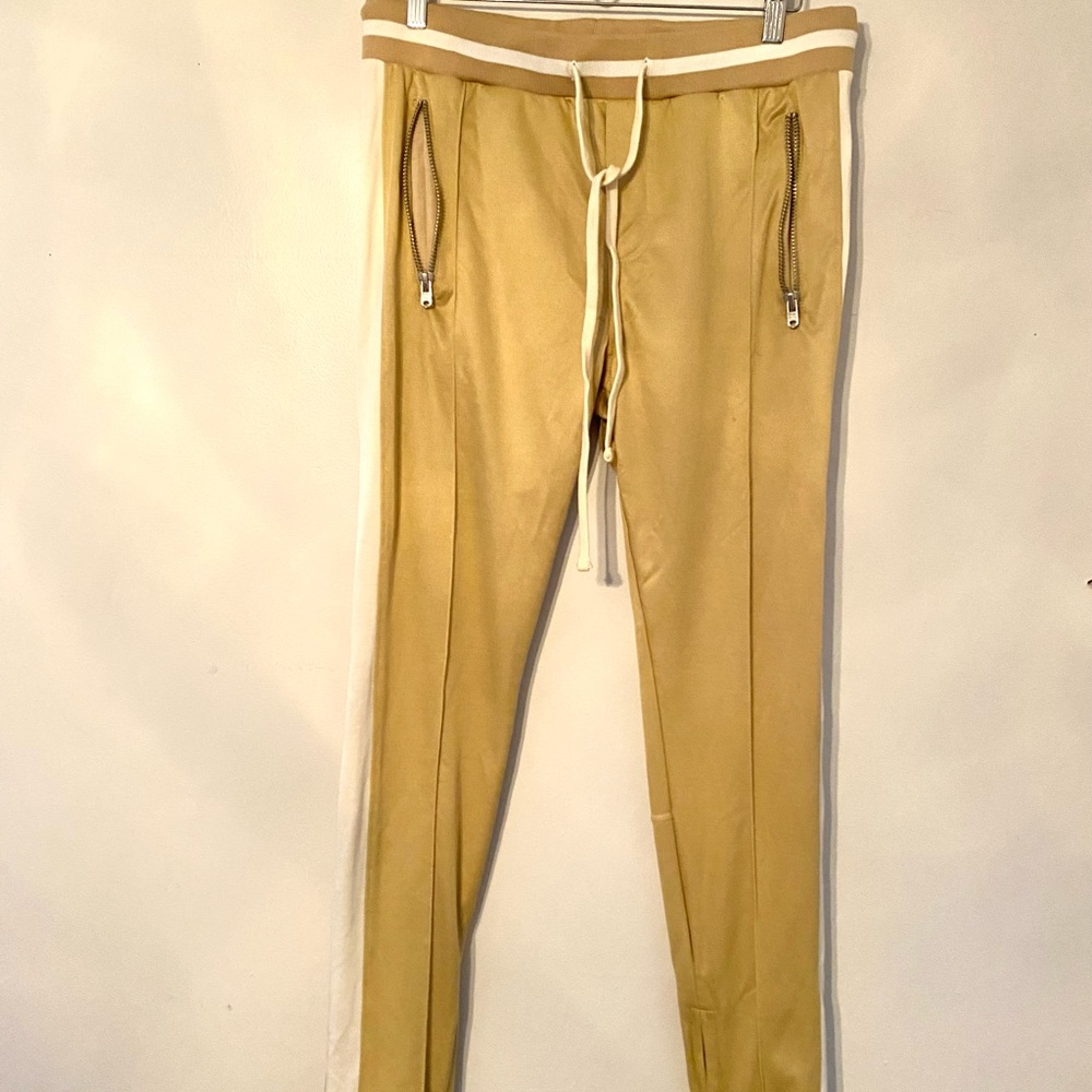 MNML TRACK PANTS Tan Sz. L